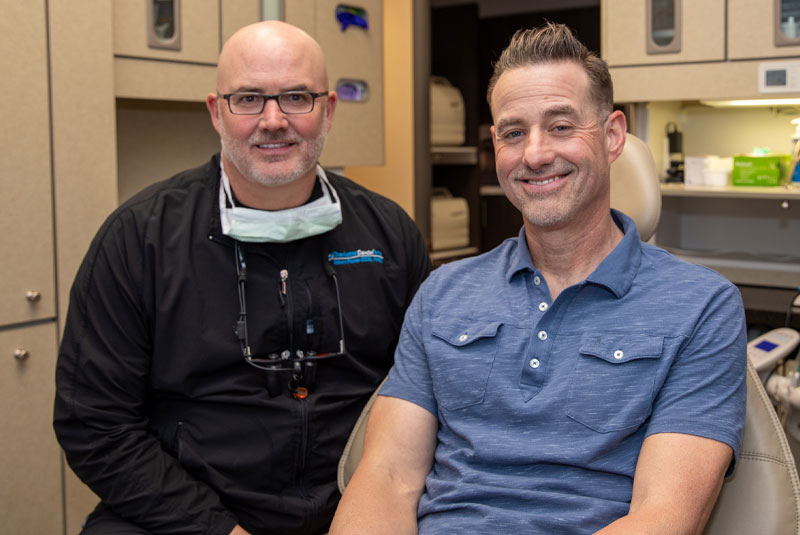 Dental Patient Smiling With Dr. Ed Porter