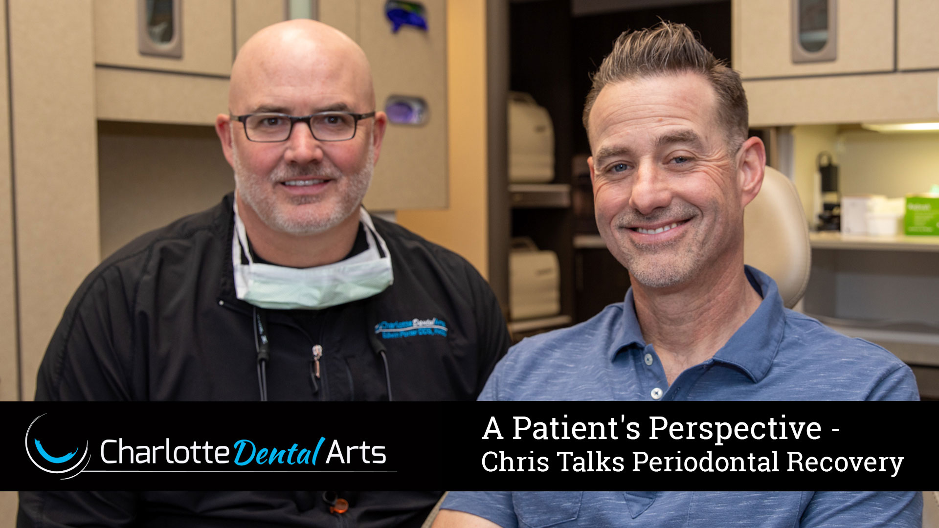 A thumbnail capturing the moment of a person's smile transformation, showcasing the successful journey from periodontal challenges to a healthy, confident smile.