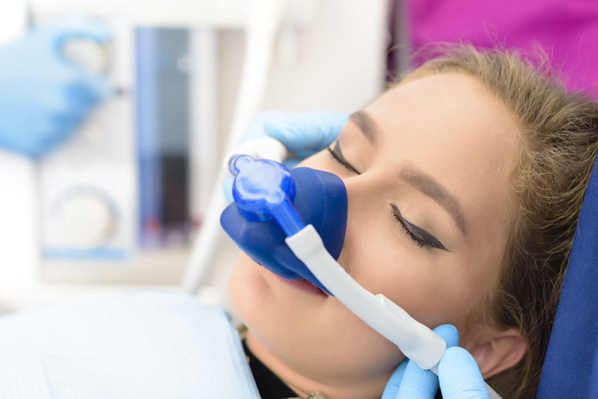 dental implant patient undergoing sedation denistry
